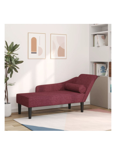 Sonata H Кушетка с възглавници, виненочервена, текстил