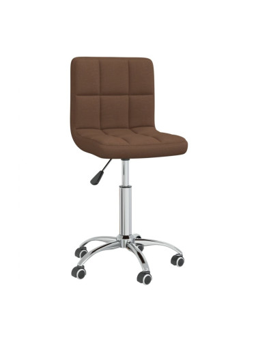 Sonata H Въртящ се трапезен стол, кафяв, текстил