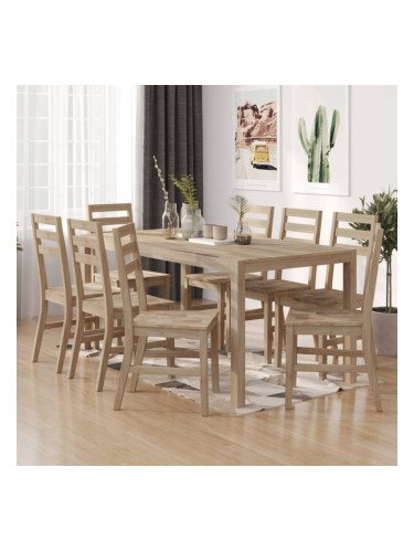 Sonata H Градински трапезни столове, 8 бр, акация масив