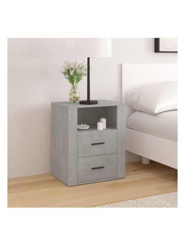 Sonata H Нощно шкафче, сиво, 50x36x60 см, инженерно дърво
