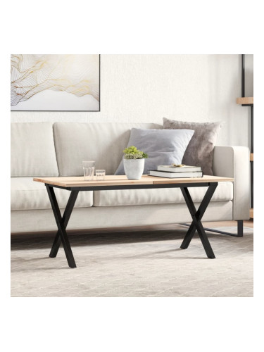 Sonata H Крака за кафе маса, X-рамка, 80x40x43 см, чугун