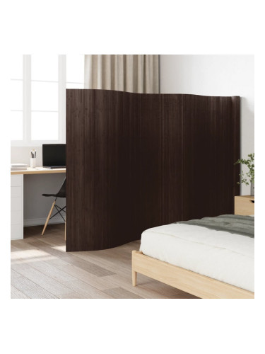 Sonata H Преграда за стая, тъмнокафяв, 165x600 см, бамбук