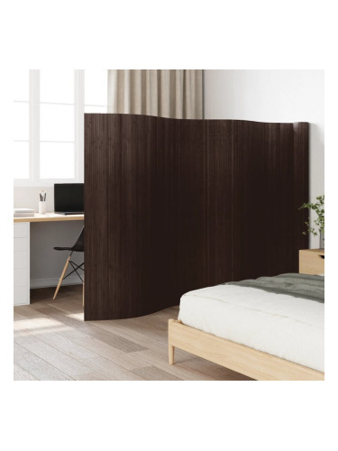 Sonata H Преграда за стая, тъмнокафяв, 165x800 см, бамбук