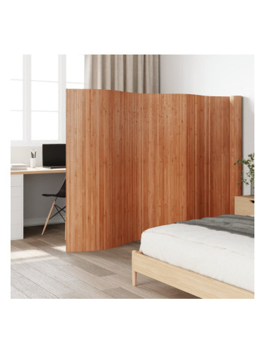 Sonata H Преграда за стая, кафяв, 165x800 см, бамбук