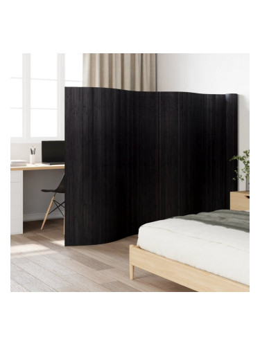 Sonata H Преграда за стая, черен, 165x800 см, бамбук