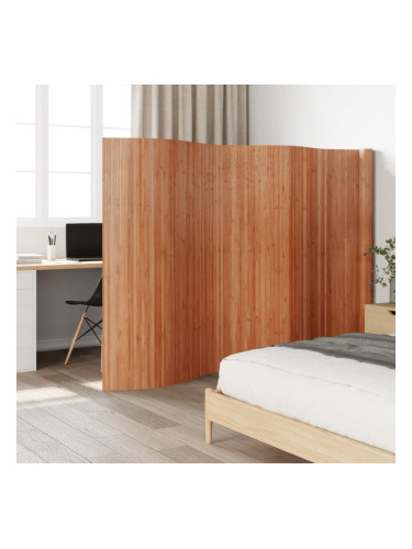 Sonata H Преграда за стая, кафяв, 165x600 см, бамбук