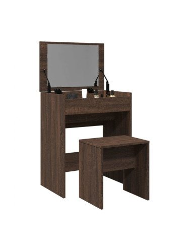 Sonata H Тоалетка и табуретка, кафяв дъб, 60x40x113,5 см
