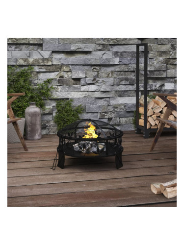 Sonata H Преносимо огнище с ръжен, 50 см, XXL, стомана