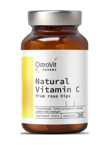 OSTROVIT - Natural Vitamin C from Rose Hips 1000 mg - 30 капсули