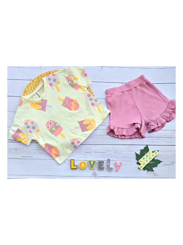 Летен детски комплект Ice Cream Purple