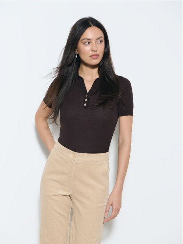 Mohito - Пуловер с яка - кафяво