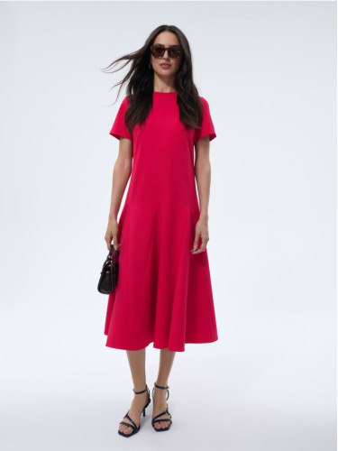 Mohito - Миди рокля с къс ръкав - фуксия