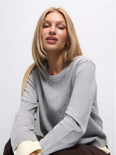 Mohito - Памучен пуловер - сиво