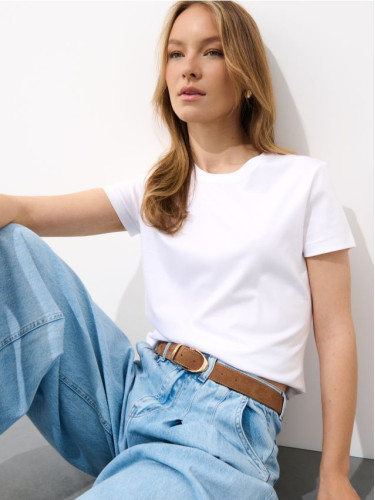 Mohito - Тениска с къс ръкав - бяло