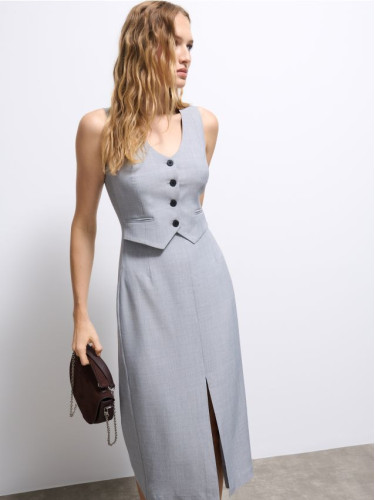 Mohito - Миди рокля - сиво