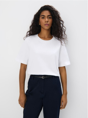 Mohito - Памучна тениска - бяло