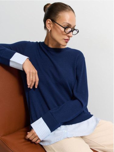 Mohito - Памучен пуловер - нави