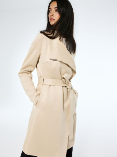 Mohito - Палто с колан - бежово