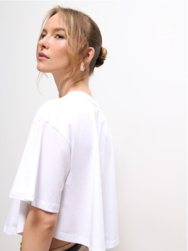 Mohito - Памучна тениска - бяло