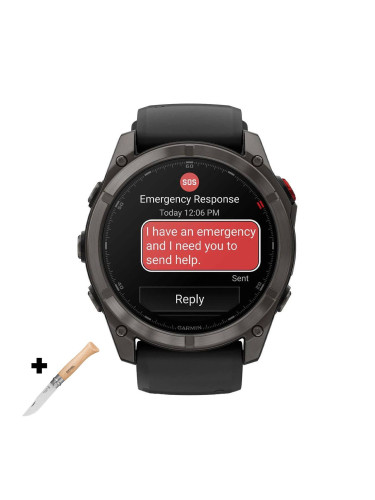 Смарт часовник Garmin Fenix 8 Pro Amoled 51 мм Sapphire Carbon Grey DLC Titanium/Black/Pebble Grey 010-03199-01