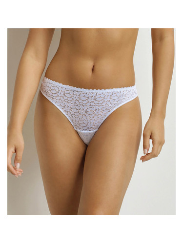 DIM DAILY DENTELLE THONG - Women's lace thong - white