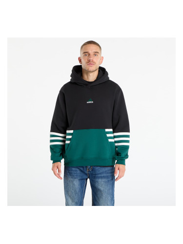 Суитшърт adidas Archive Cutline Hoodie Black/ Collegiate Green S