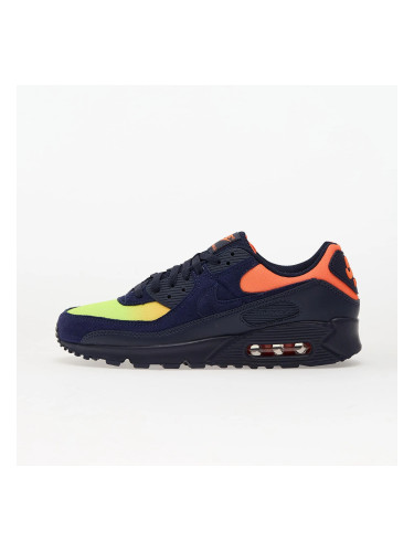 Сникърси Nike Air Max 90 Lemon Venom/ Blackened Blue-Hyper Crimson-Laser Orange EUR 39