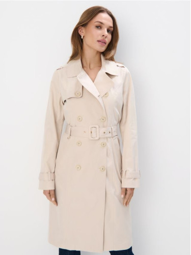 Mohito - Дълъг тренчкот - кремaво