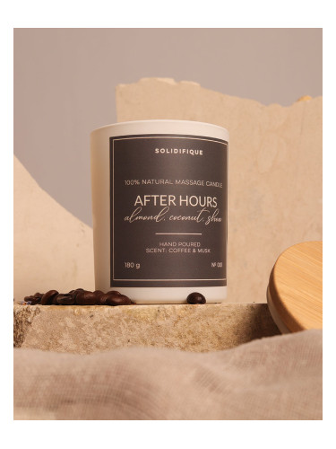 SOLIDIFIQUE Масажна свещ с аромат на Кафе и Мускус