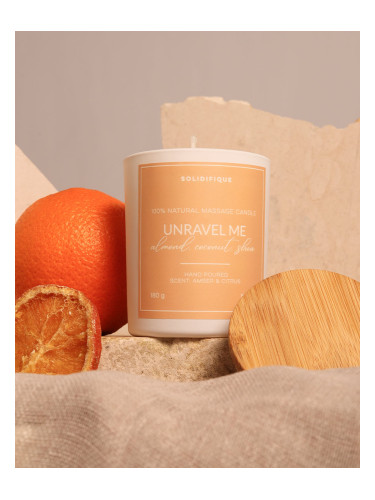 SOLIDIFIQUE Масажна свещ с аромат на Амбра и Цитрус