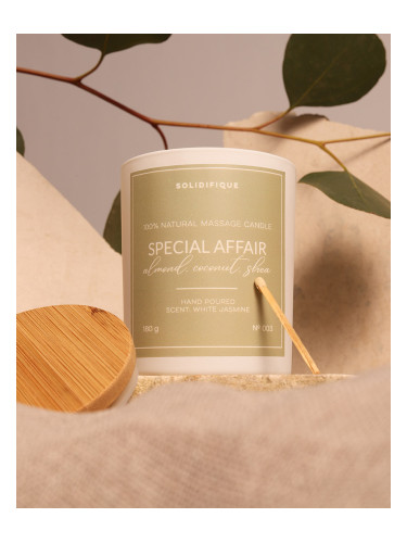 SOLIDIFIQUE Масажна свещ с аромат на Жасмин