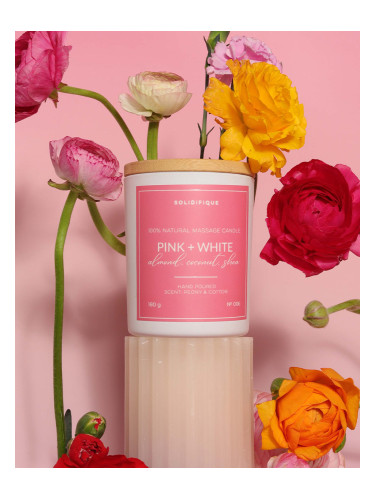 SOLIDIFIQUE Масажна свещ с аромат на Божур и Памук