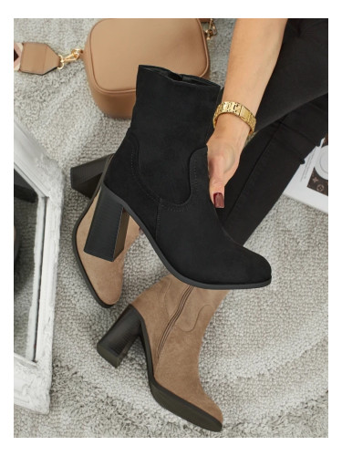 Resti Women's Rune Fast Faux Suede Heeled Ankle Boots