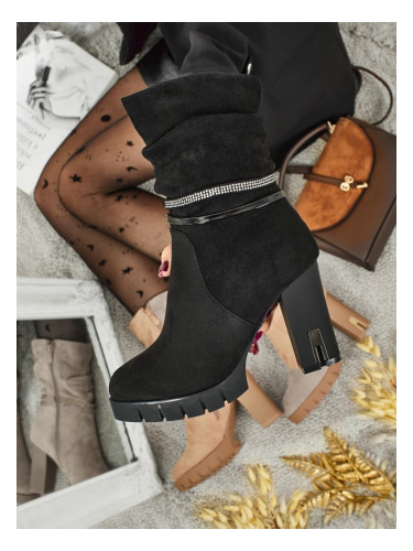 Resti BrambleDusk Women's Eco Suede Block Heel Ankle Boots