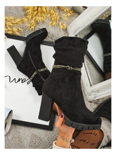 Resti Women's Eco Suede Heeled Ankle Boots RuneFlicker