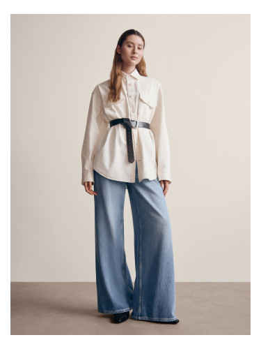 Дънки GAP със средна талия, ултрасофт, баги