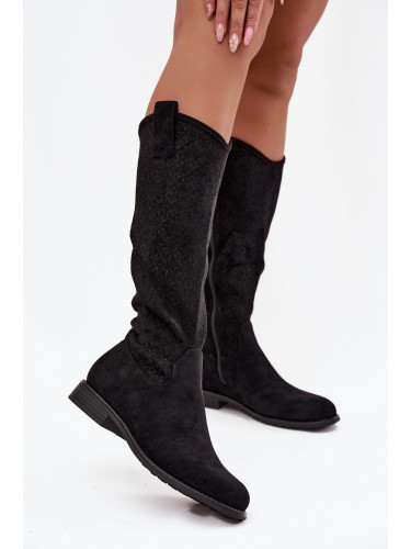 S. BARSKI Дамски Кожени Обувки Мрежести На Плосък Ток S Bar ski HY52 534 Черни