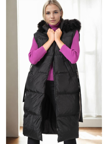 Z8744 DEWBERRY WOMEN'S VEST-BLACK