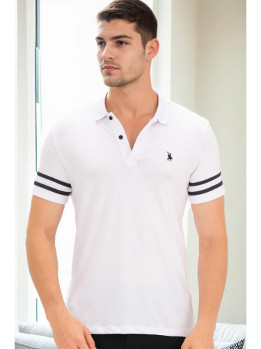 T9585 DEWBERRY MEN'S T-SHIRT-WHITE OPTICAL