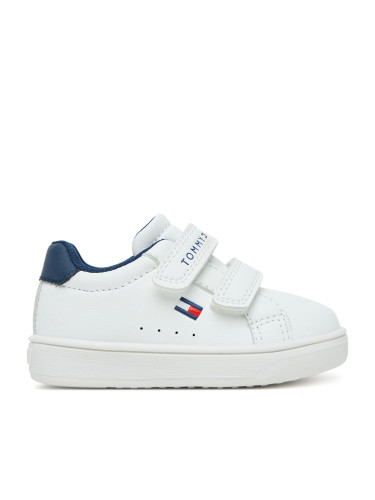 Сникърси Tommy Hilfiger Low Cut Velcro Sneaker T1X9-34062-1355 M Бял