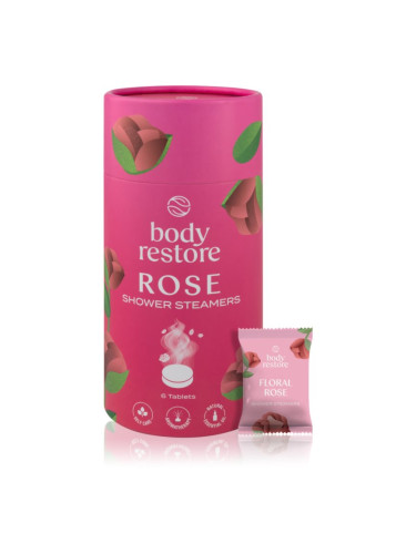 Body Restore Rose Shower Steamers таблетки за душ с аромат на рози 6 бр.