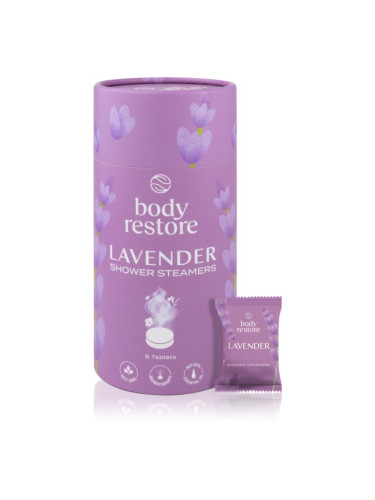 Body Restore Lavender Shower Steamers таблетки за душ с екстракт от лавандула 6 бр.
