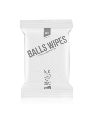 Angry Beards SnowBalls BallsWipes кърпички за интимна хигиена 15 бр.