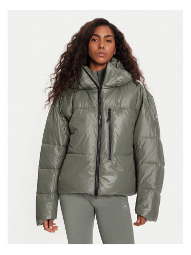 adidas by Stella McCartney Зимно яке JX4339 Зелен Loose Fit