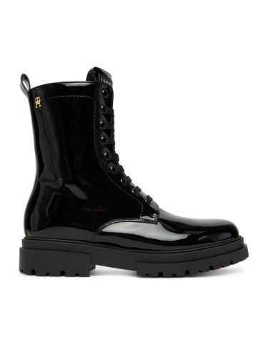 Tommy Hilfiger Туристически oбувки Lace-Up Bootie T4A5-34025-0775 D Черен
