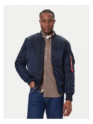 Alpha Industries Яке бомбър Ma-1 Vf 59 Long 168100 Тъмносин Slim Fit