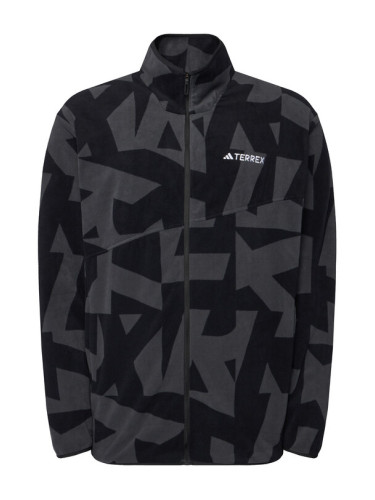 adidas Полар Terrex Multi Printed JY4814 Черен Regular Fit