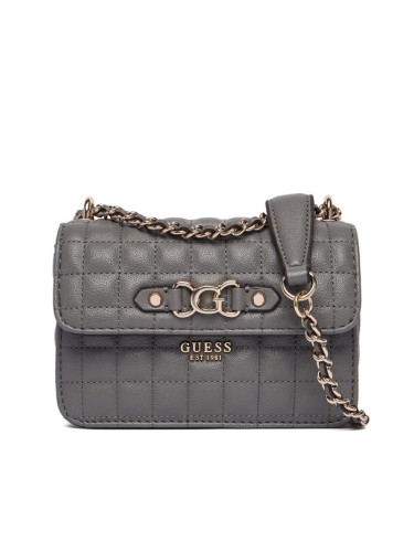 Guess Дамска чанта Nadira Mini HWQG84 24780 Сив