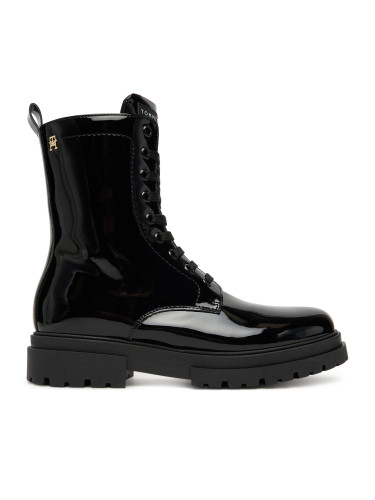 Туристически oбувки Tommy Hilfiger Lace-Up Bootie T4A5-34025-0775 D Черен