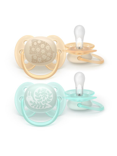 Philips Avent Ultrasoft SCF091/41 0-6 m биберон Neutral 2 бр.